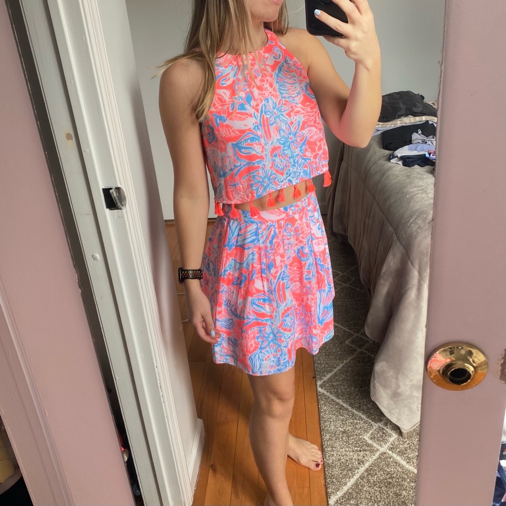 Lily Pulitzer Set! (Skirt + Crop Top)